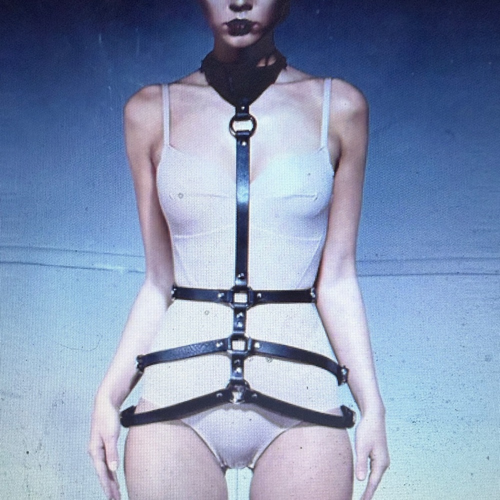 0770 Roxane Red Leather Harness